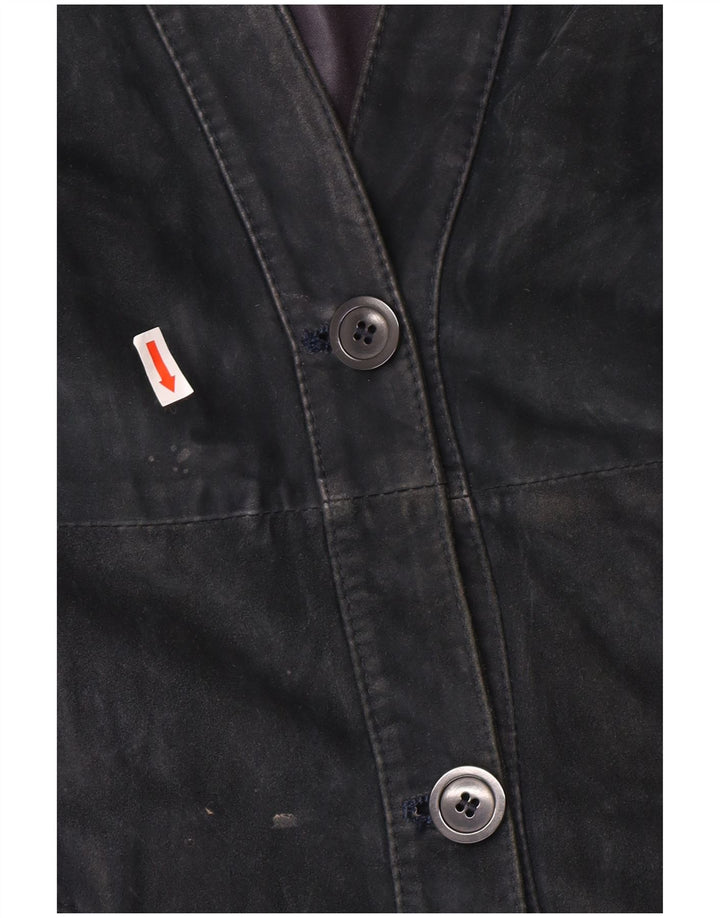 Женская замшевая куртка Nazareno Gabrielli IT 44 Medium Navy Blue