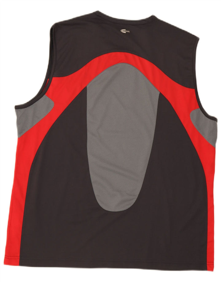 Adidas Climacool Vest Top XL Серый полиэстер с цветными блоками