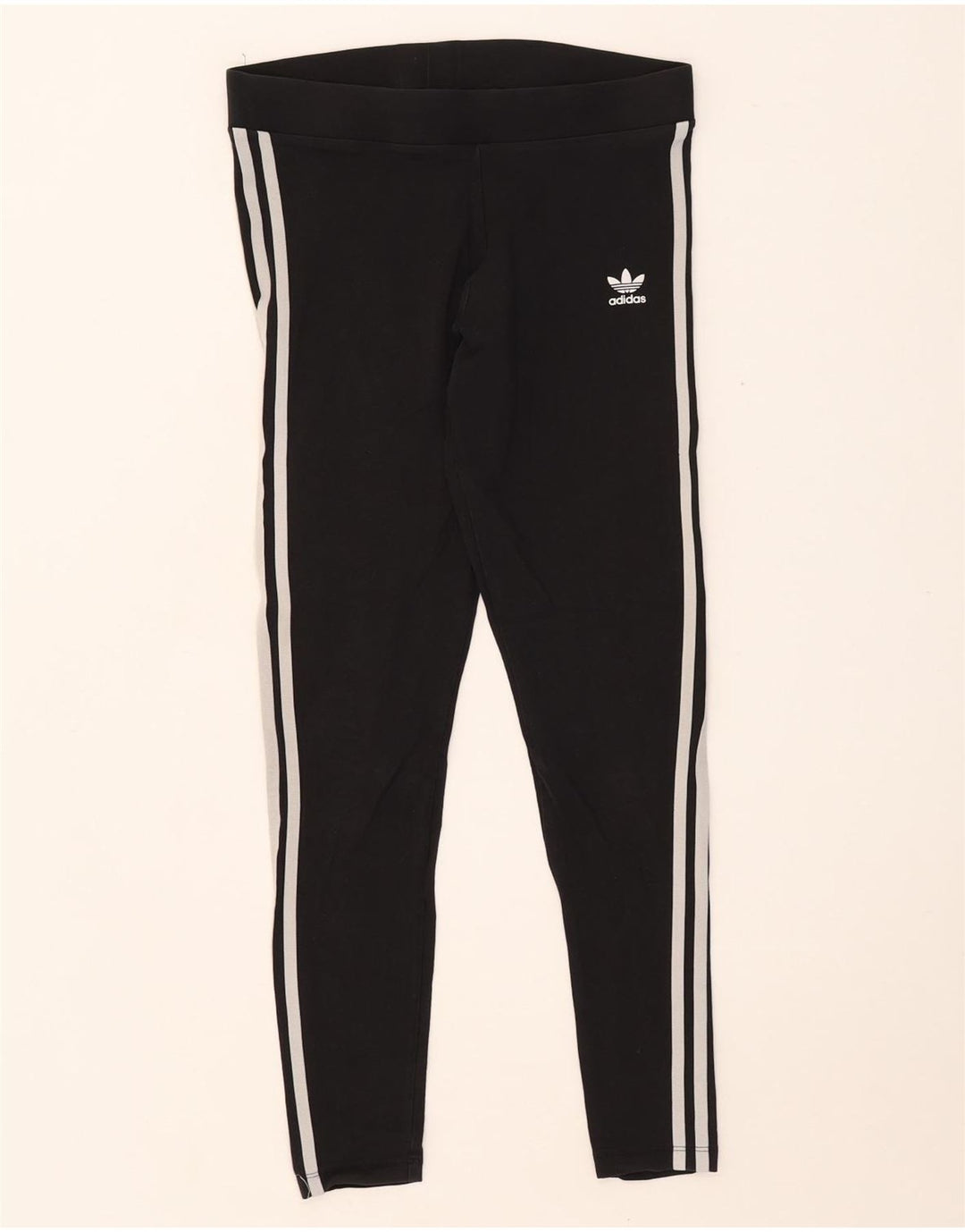 Женские леггинсы Adidas UK 12, средние черные хлопковые