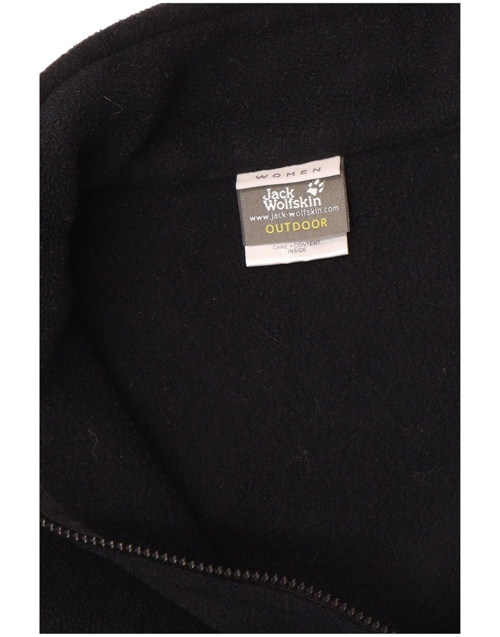 Женская флисовая куртка Jack Wolfskin UK 18/20 XL, черный полиэстер