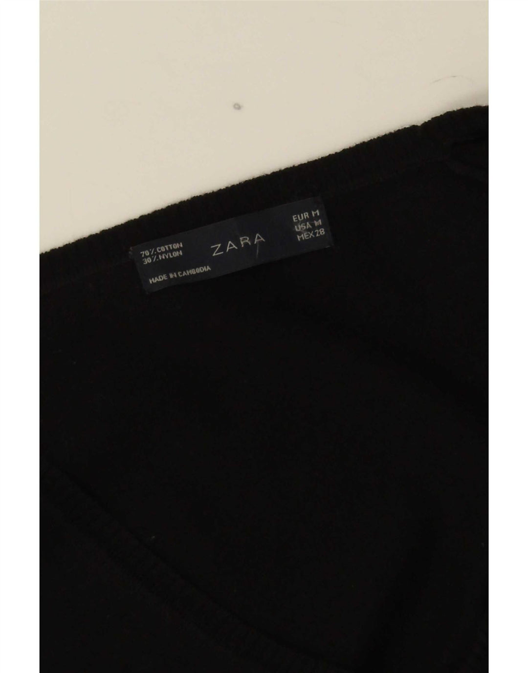 Женский джемпер-болеро Zara UK 12, средний черный хлопок