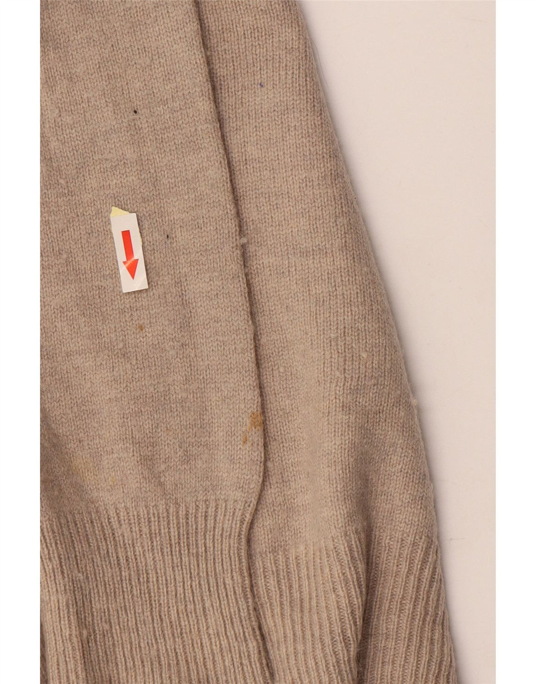 Мужской джемпер с высоким воротником ALL SAINTS, большой бежевый шерстяной свитер