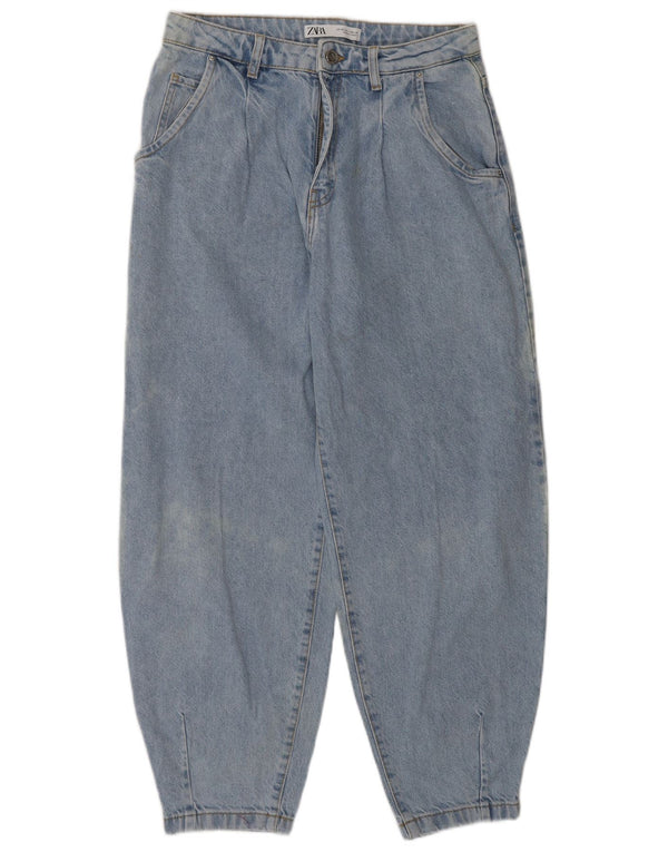 Женские джинсы с завышенной талией Zara EU 36 XS W26 L27, синий хлопок
