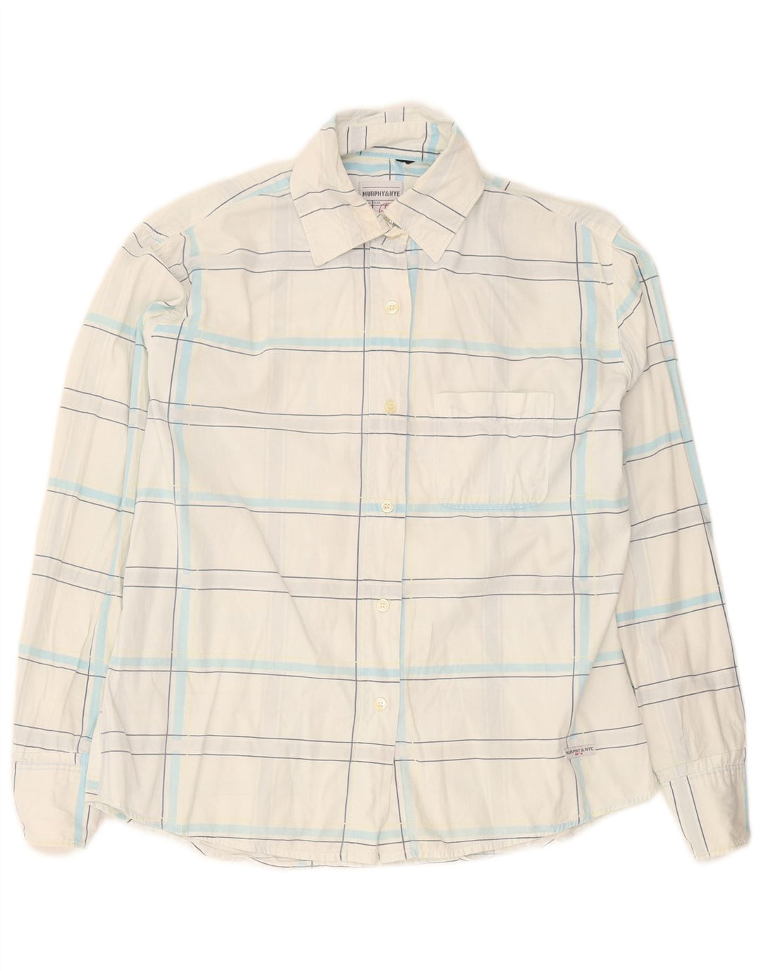 Женская рубашка Murphy & Nye UK 18 XL, белая в клетку