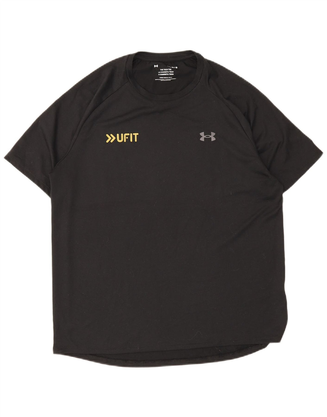 Мужская футболка с рисунком Under Armour, большая черная