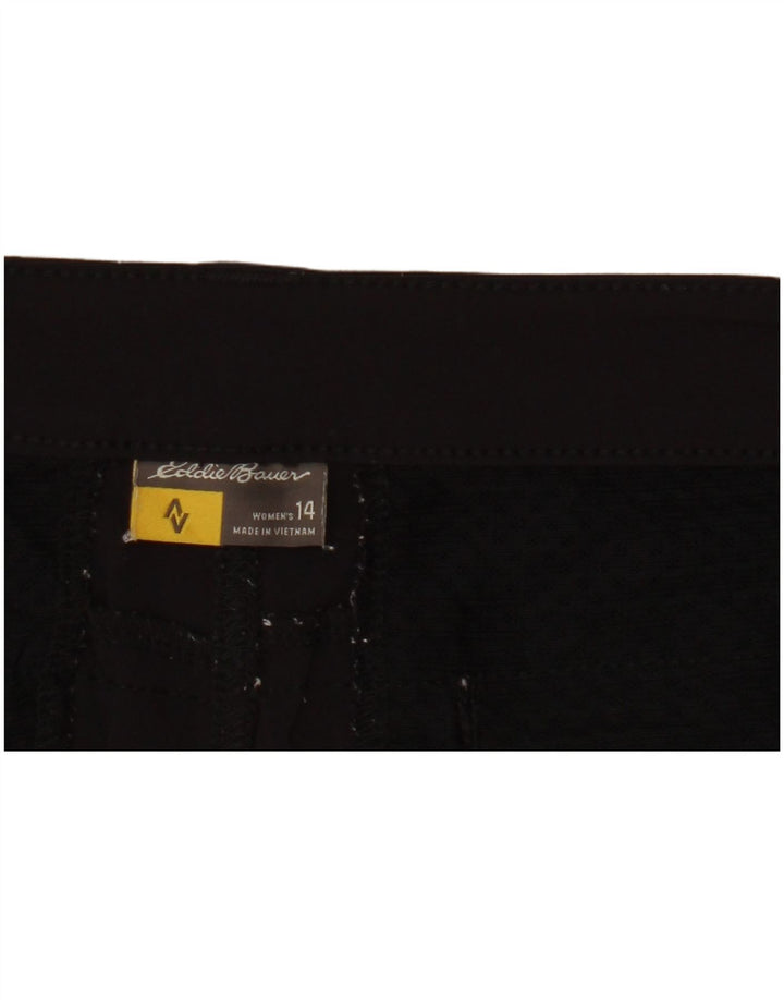 Женские повседневные шорты Eddie Bauer, США 14, XL, W36, черные