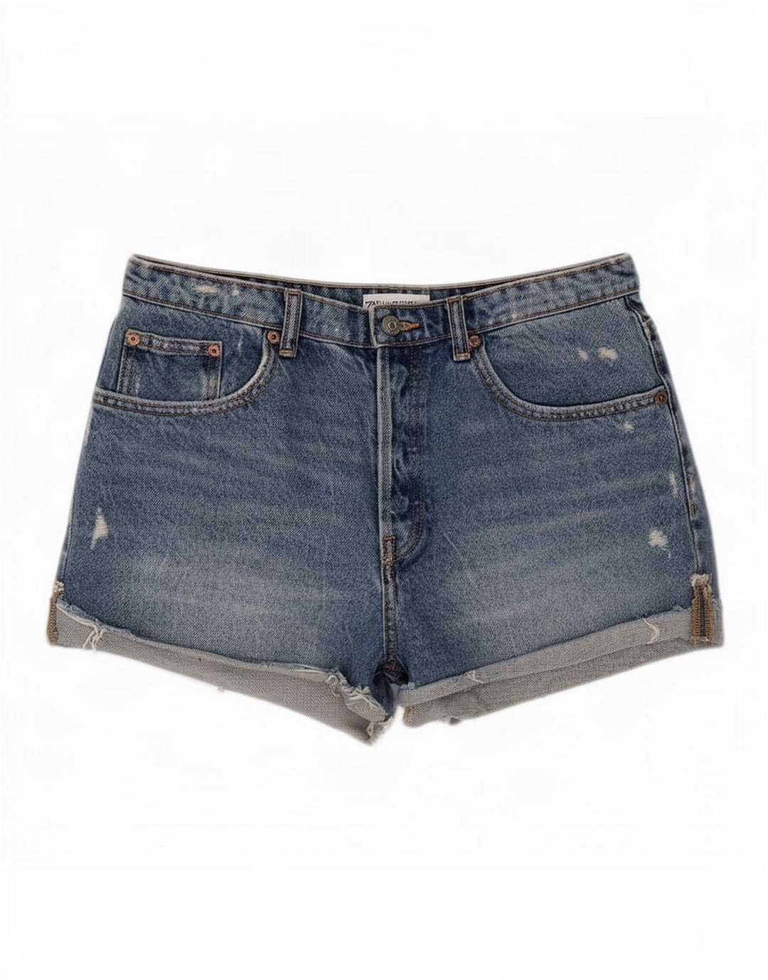 Женские джинсовые шорты Zara EU 40 Medium W30 Синие