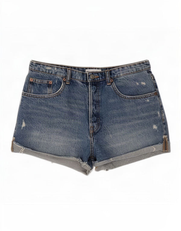 Женские джинсовые шорты Zara EU 40 Medium W30 Синие