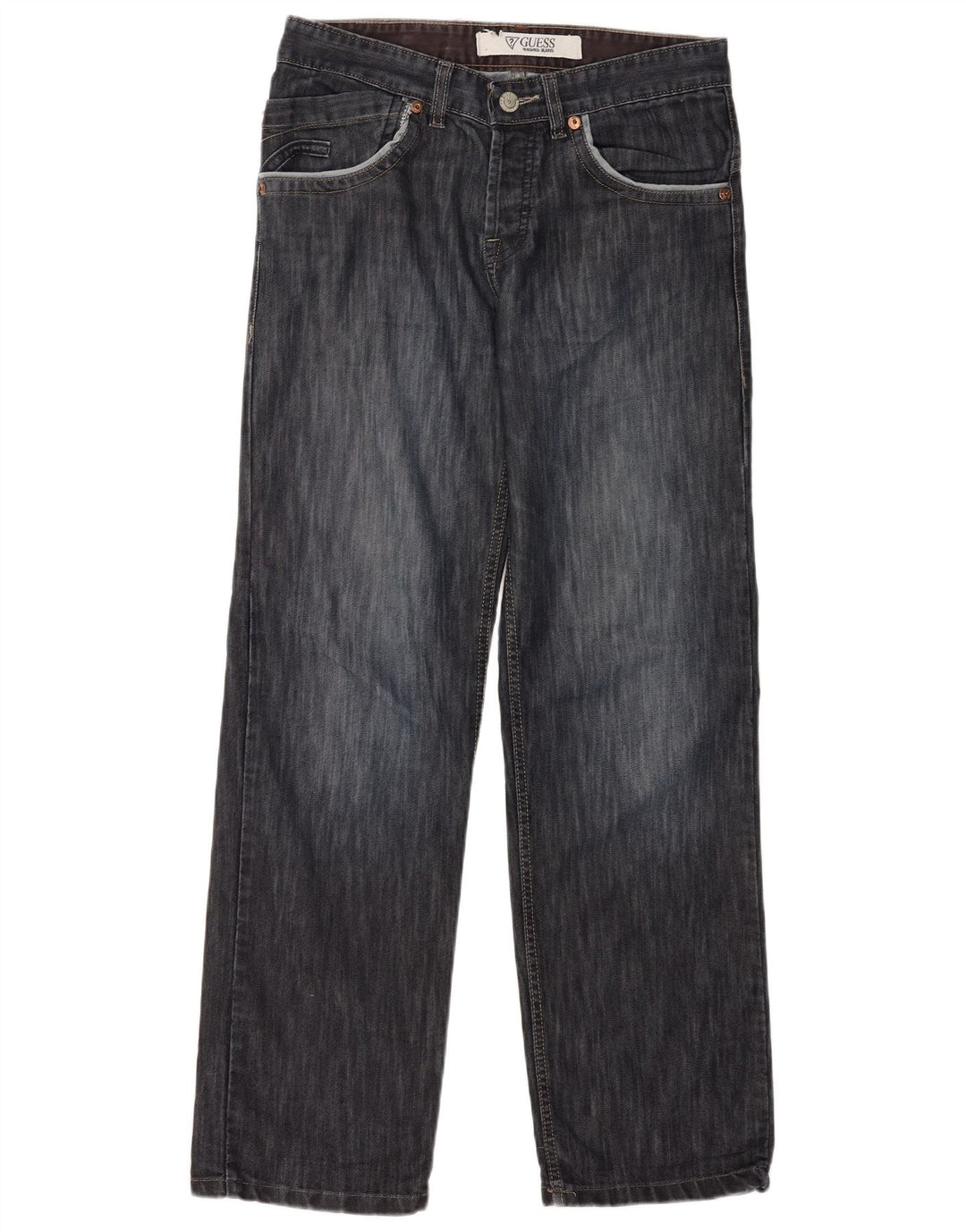 Мужские прямые джинсы Guess W32 L32 темно-синие, хлопок