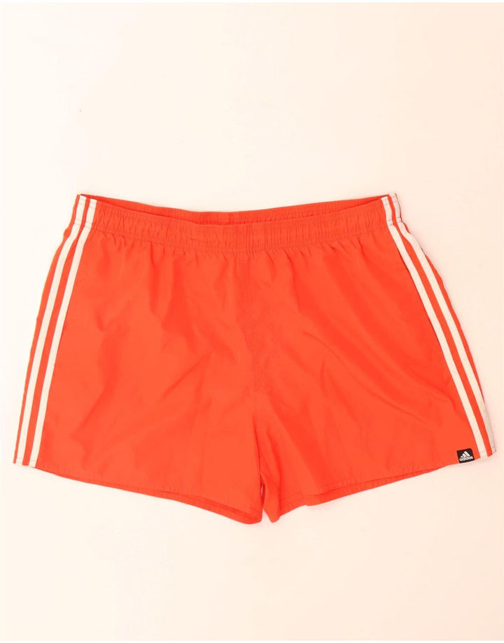 Мужские спортивные шорты Adidas XL оранжевого цвета из полиэстера