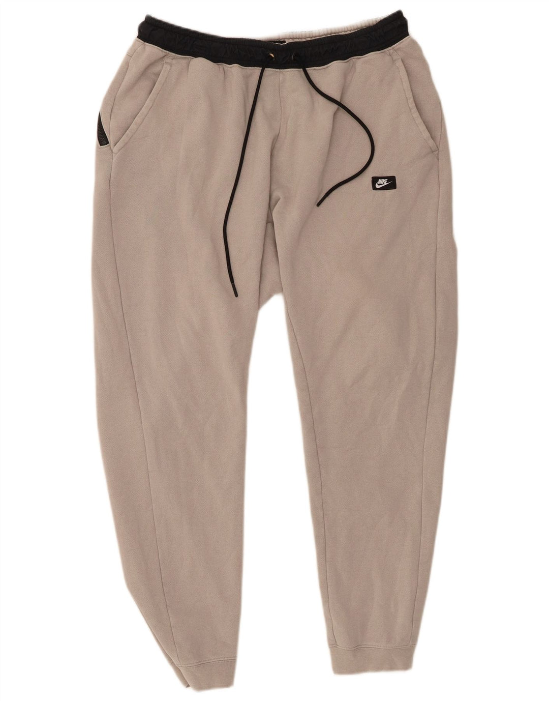 Мужские спортивные брюки NIKE, джоггеры, большие серые, хлопковые