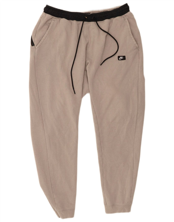 Мужские спортивные брюки NIKE, джоггеры, большие серые, хлопковые