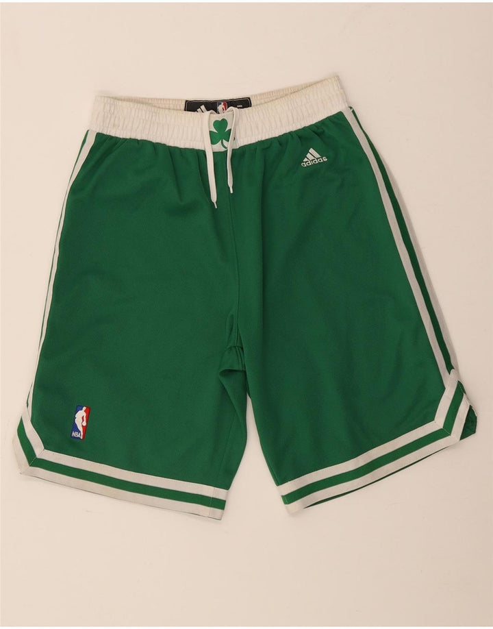 Мужские спортивные шорты Adidas Boston Celtics, маленькие зеленые полиэстер с цветными блоками