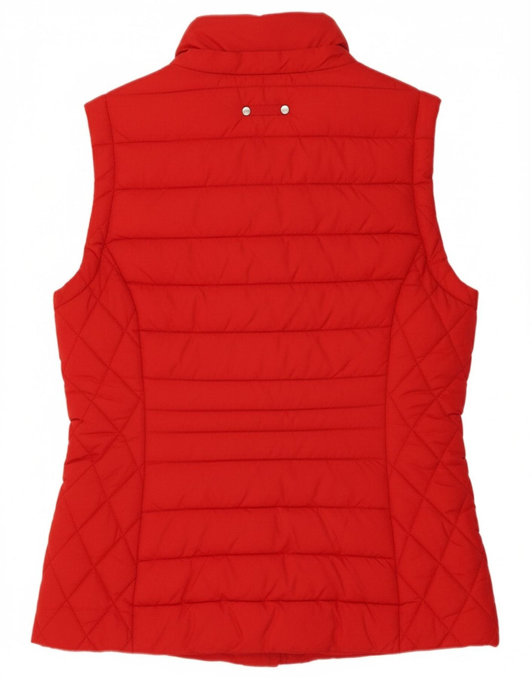JOULES Womens Padded Gilet UK 10 Small Red Polyester