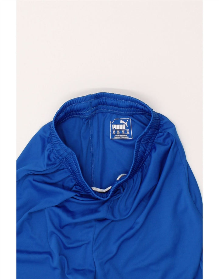 PUMA Boys Sport Shorts 11-12 Years Blue Vintage Puma and Second-Hand Puma from Messina Hembry 