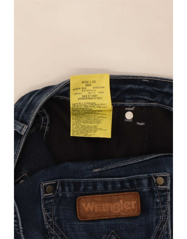 Женские прямые джинсы Wrangler Sara W32 L32, синий хлопок