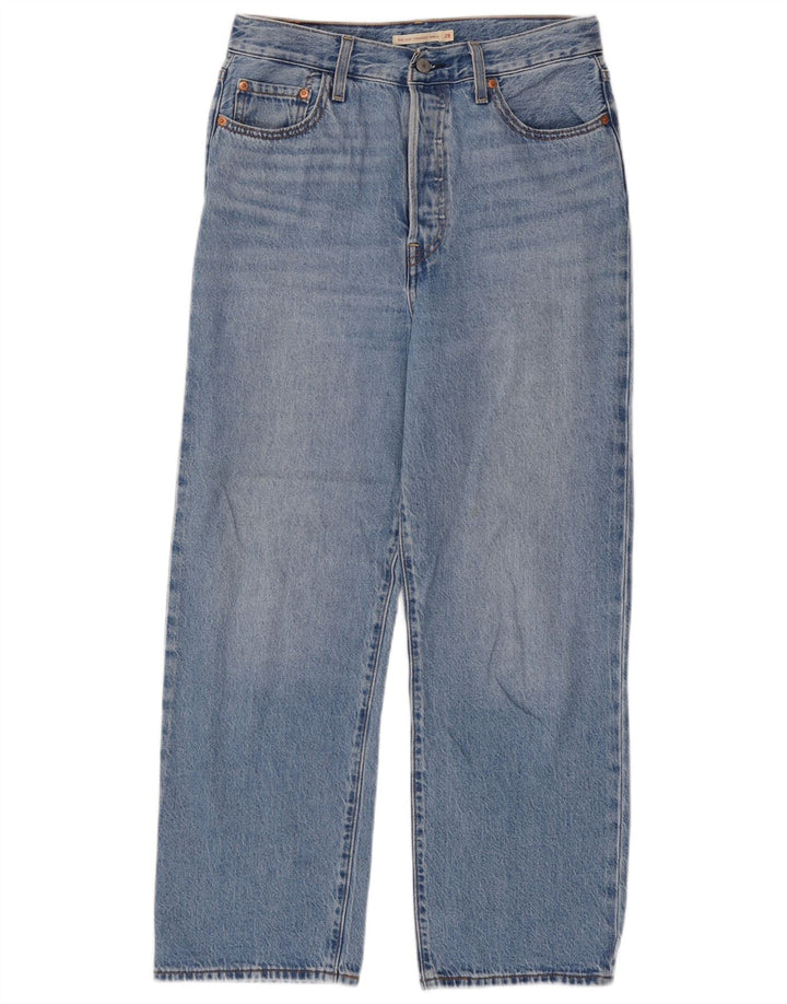 Женские прямые джинсы Levi's Ribcage W28 L27, синий хлопок