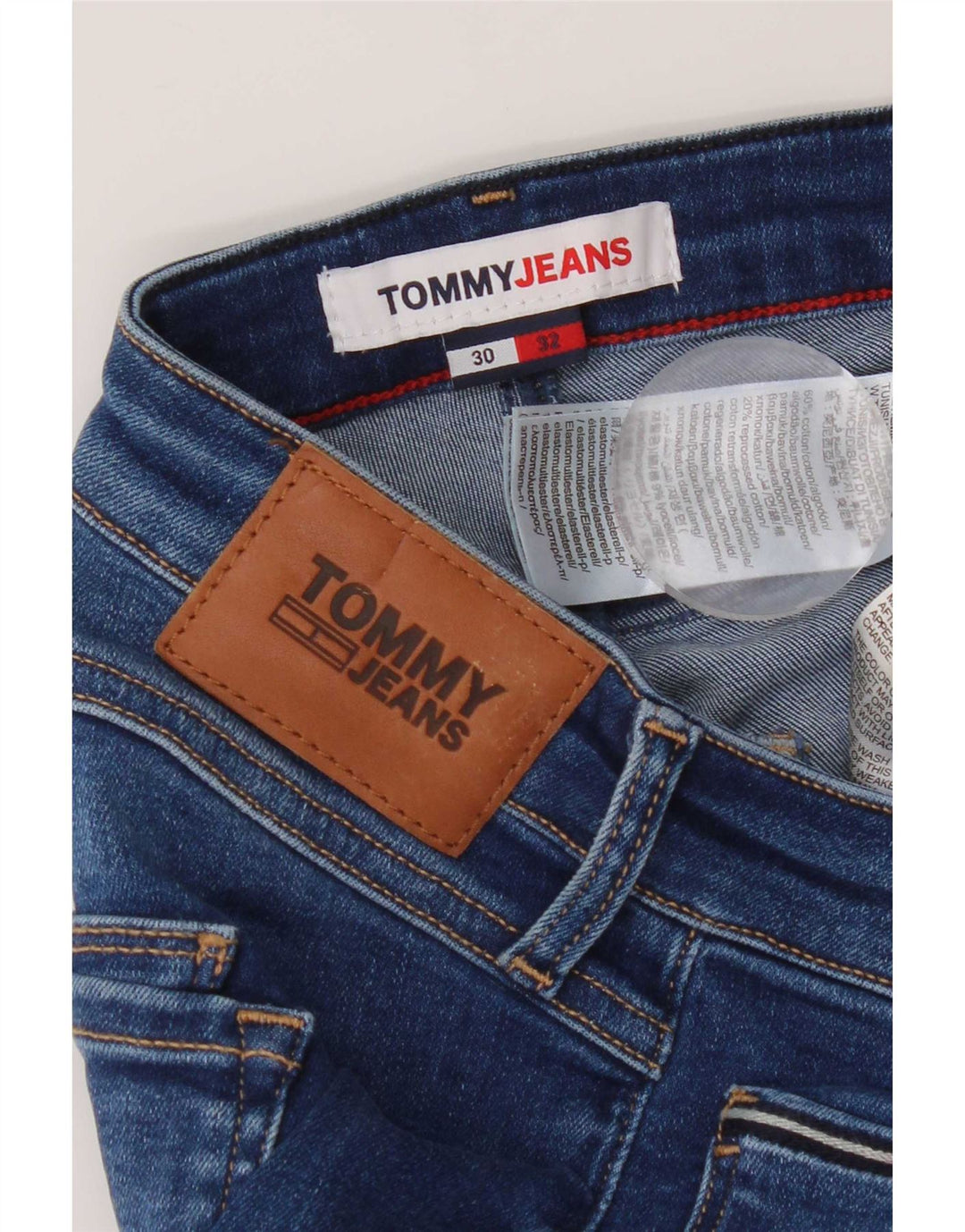 Женские капри Tommy Hilfiger W30 L18 синие, хлопок