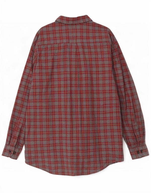 Мужская фланелевая рубашка Einhorn 2XL серая в клетку