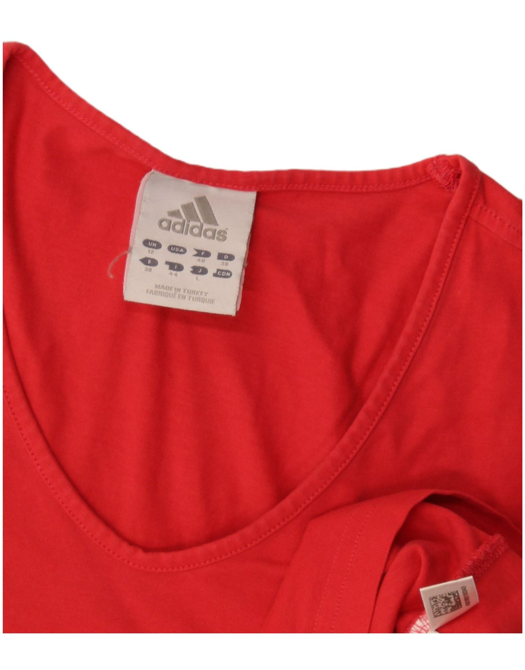 Женская футболка с рисунком Adidas Top UK 12, средний красный