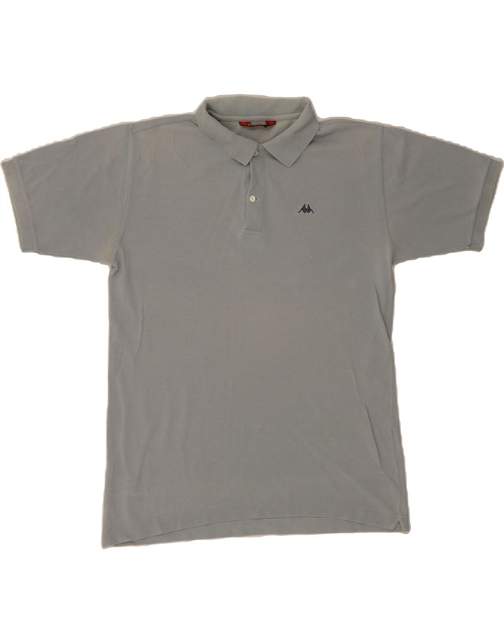 KAPPA Mens Polo Shirt Medium Grey Cotton Vintage Kappa and Second-Hand Kappa from Messina Hembry 
