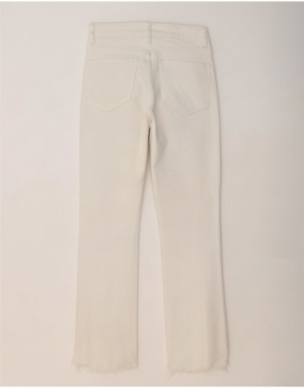 Женские прямые джинсы Zara EU 36 XS W26 L26, белый хлопок