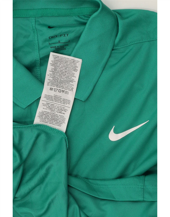 Мужская рубашка-поло NIKE Dri Fit, большой зеленый полиэстер