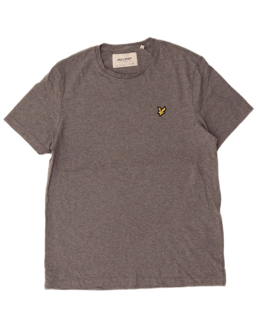 Мужская футболка Lyle & Scott из хлопка среднего серого цвета
