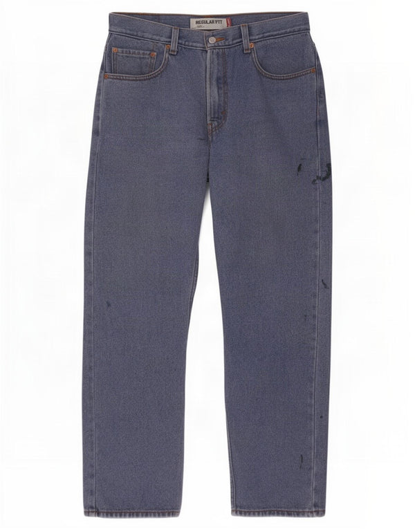 Мужские прямые джинсы Levi's 505 стандартного кроя W33 L30 синие, хлопок