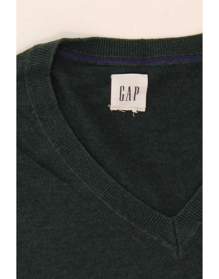 Мужской джемпер с v-образным вырезом Gap XL, зеленый