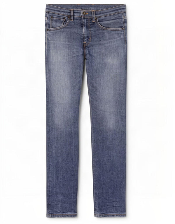 Мужские узкие джинсы Levi's W32 L32 синие, хлопок