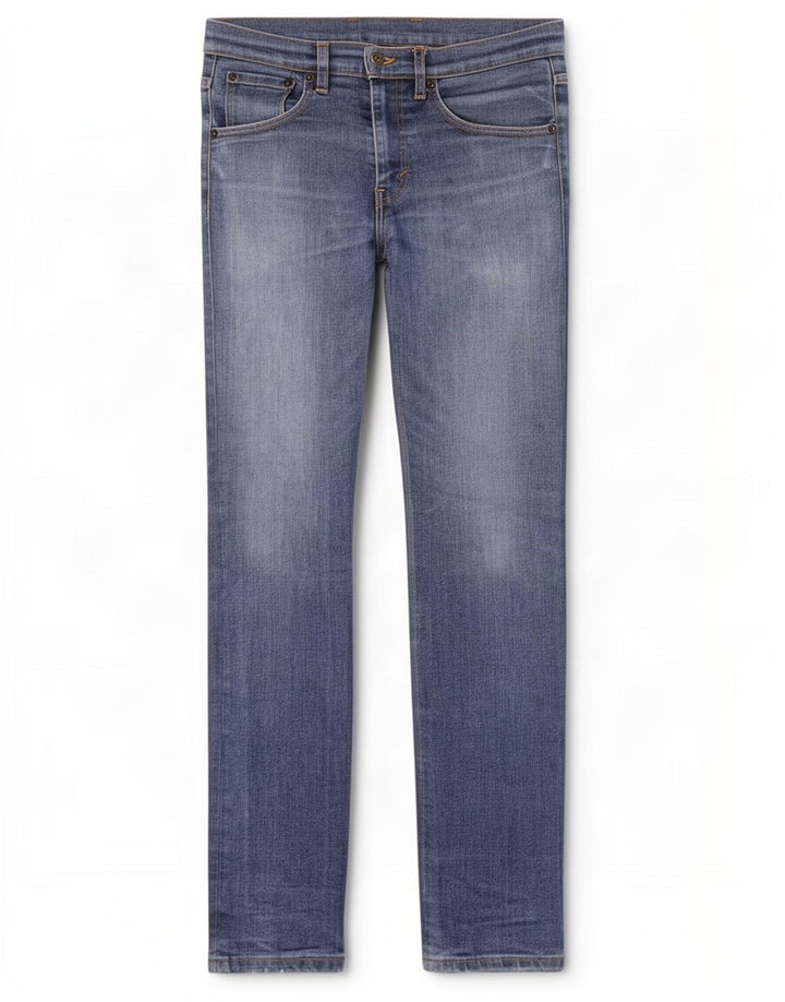 Мужские узкие джинсы Levi's W32 L32 синие, хлопок
