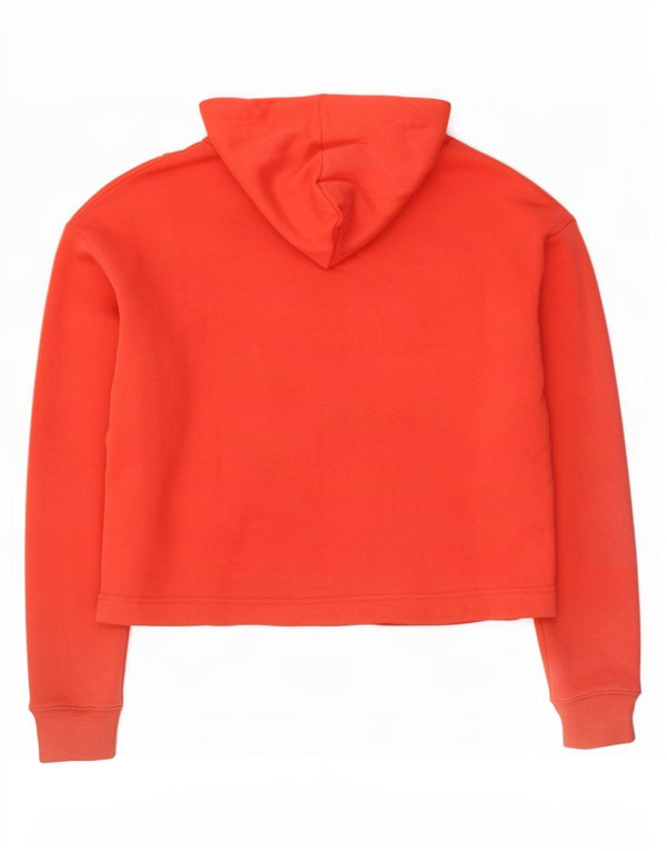 Женский укороченный джемпер с капюшоном Puma Oversized UK 10, маленький красный с цветными блоками