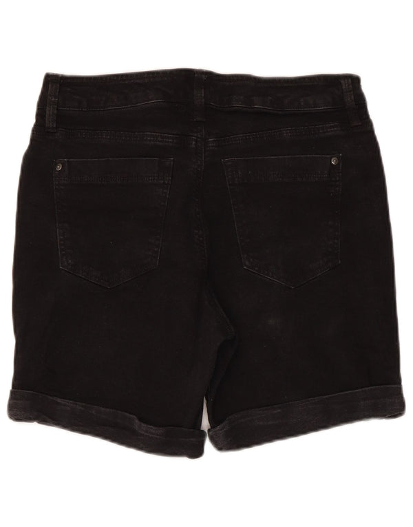 Женские джинсовые шорты Dkny US 12, большие размеры W30, черный хлопок