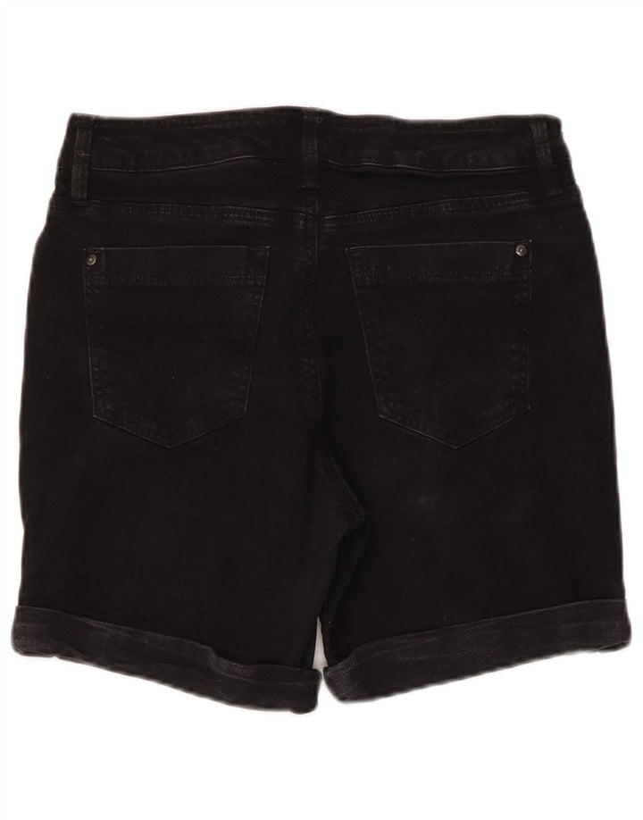 Женские джинсовые шорты Dkny US 12, большие размеры W30, черный хлопок