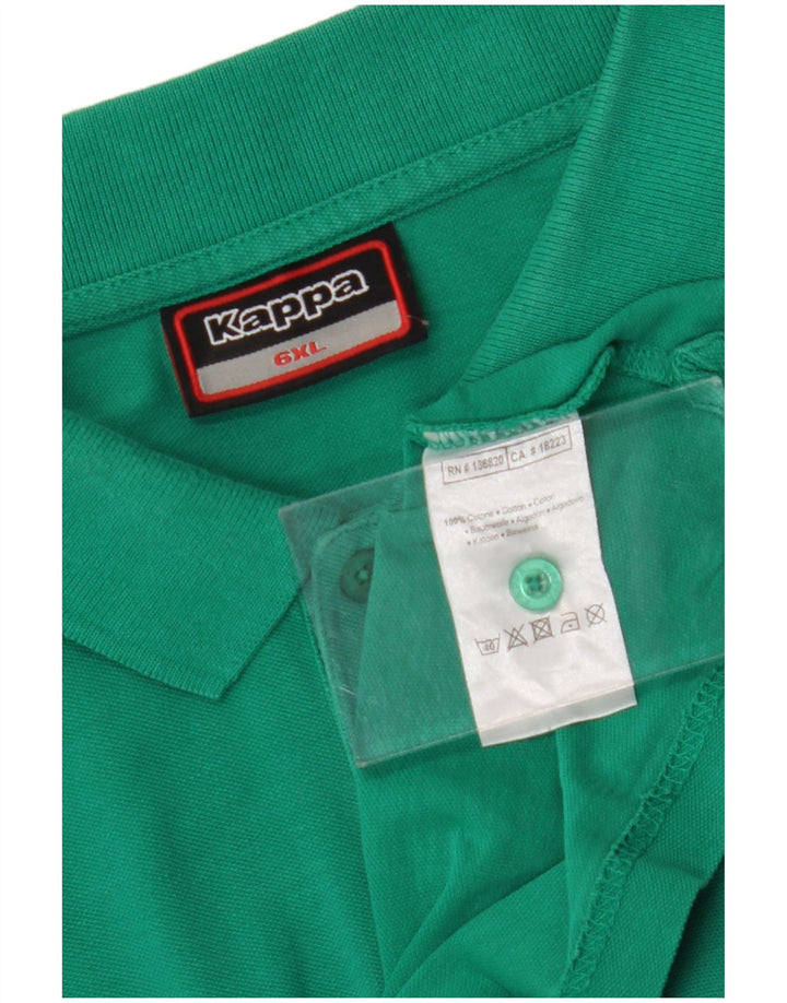 Мужская рубашка-поло KAPPA 6XL, зеленый хлопок