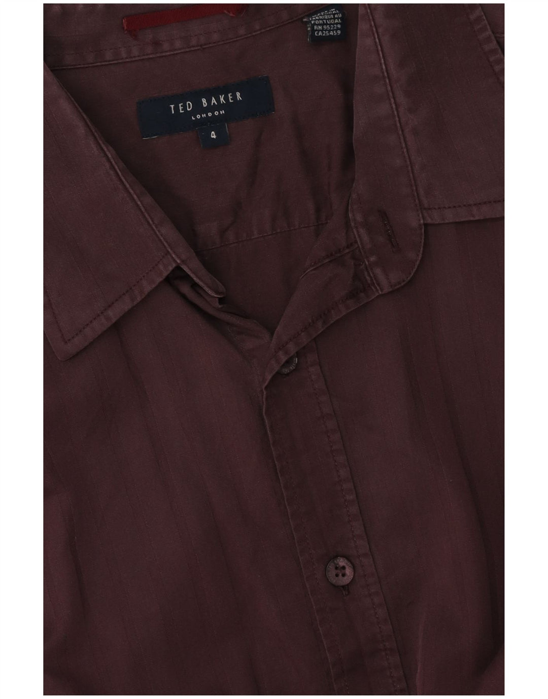 Мужская рубашка TED BAKER, размер 4, большая, бордовая