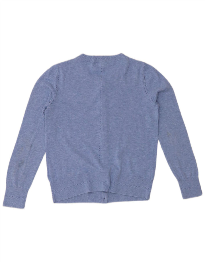 Женский кардиган WHITE STUFF, хлопковый свитер UK 10, маленький синий в крапинку