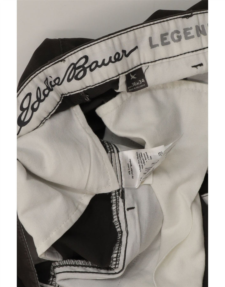 EDDIE BAUER Мужские прямые брюки чинос W36 L34 Серый хлопок