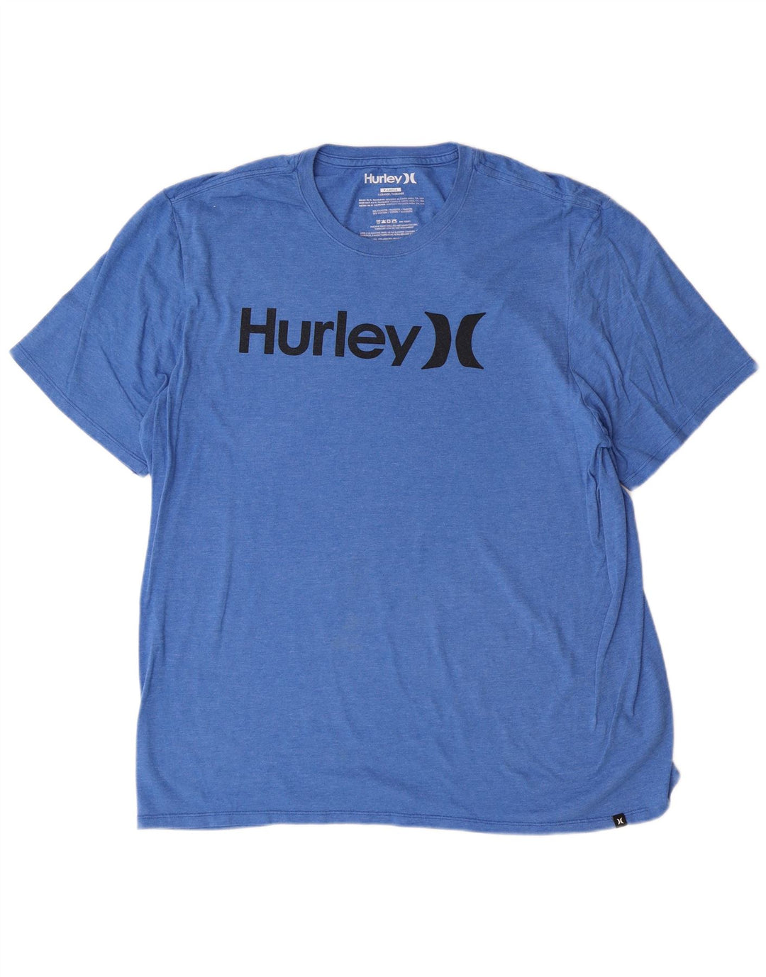 Мужская футболка с рисунком Hurley Top XL, синяя, полиэстер