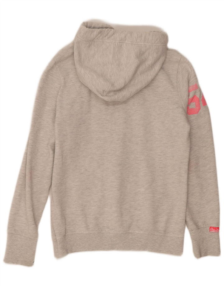 Мужской джемпер с капюшоном Superdry с рисунком, средний серый, хлопок