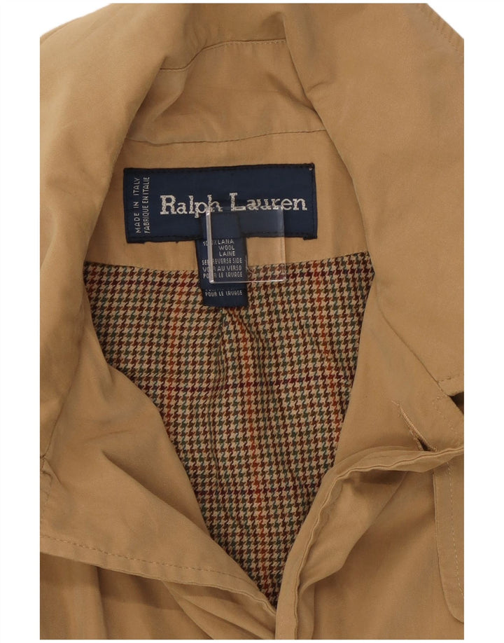 Женское пальто свободного кроя Ralph Lauren, размер США 6, шерсть среднего бежевого цвета