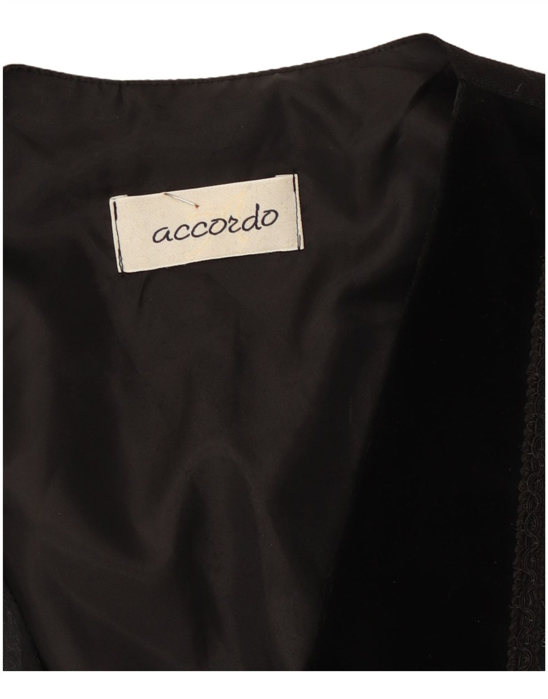 Жилет женский ACCORDO UK 14 средний черный в стиле пэчворк