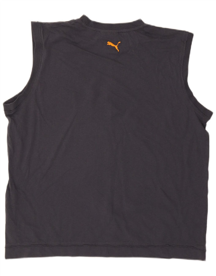Мужской жилет с рисунком Puma 2XL, темно-синий, хлопок