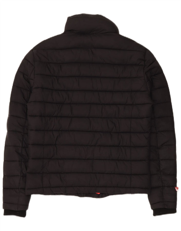 Мужская стеганая куртка Superdry UK 36, маленькая, черный нейлон