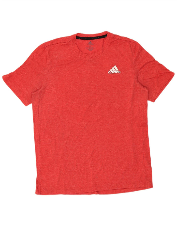 Adidas Мужская футболка Aeroready Верх среднего красного цвета из полиэстера