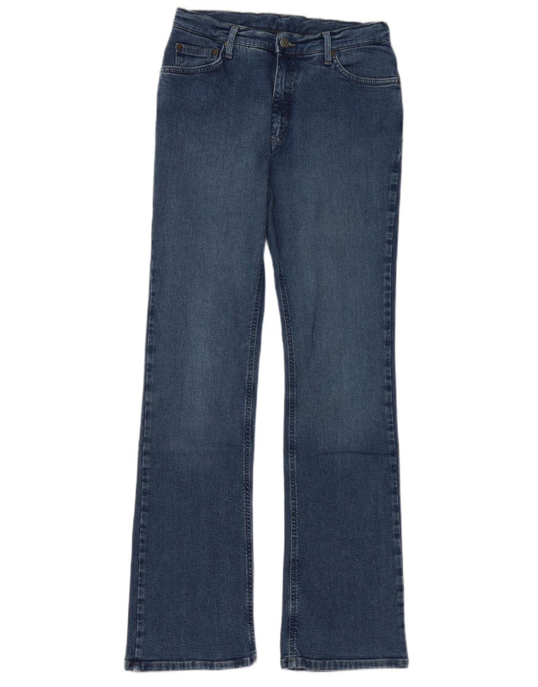 Женские джинсы Bootcut с винтовкой W31 L33, темно-синие, хлопок