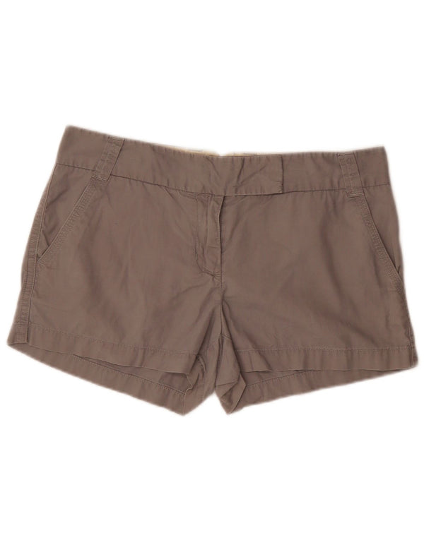 J. Crew Womens Chino Shorts US 8 Medium W33 Grey Cotton