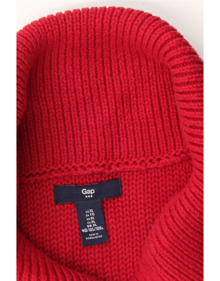 Мужской джемпер с отложным воротником Gap XL, красный