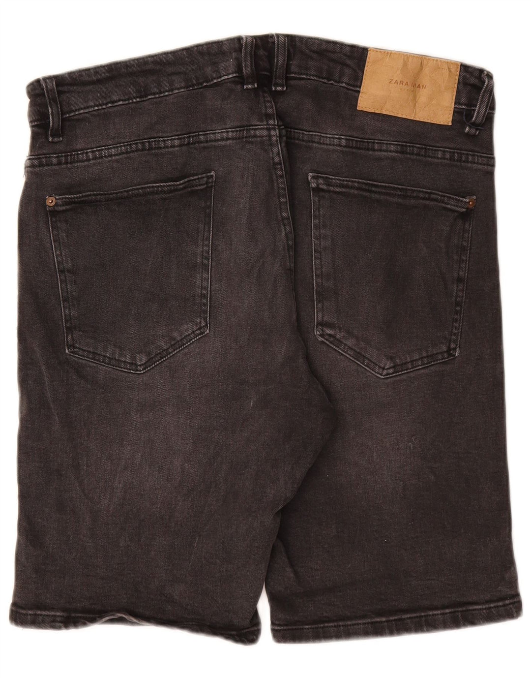 Мужские джинсовые шорты ZARA EU 46 XL W36 Серые, хлопок